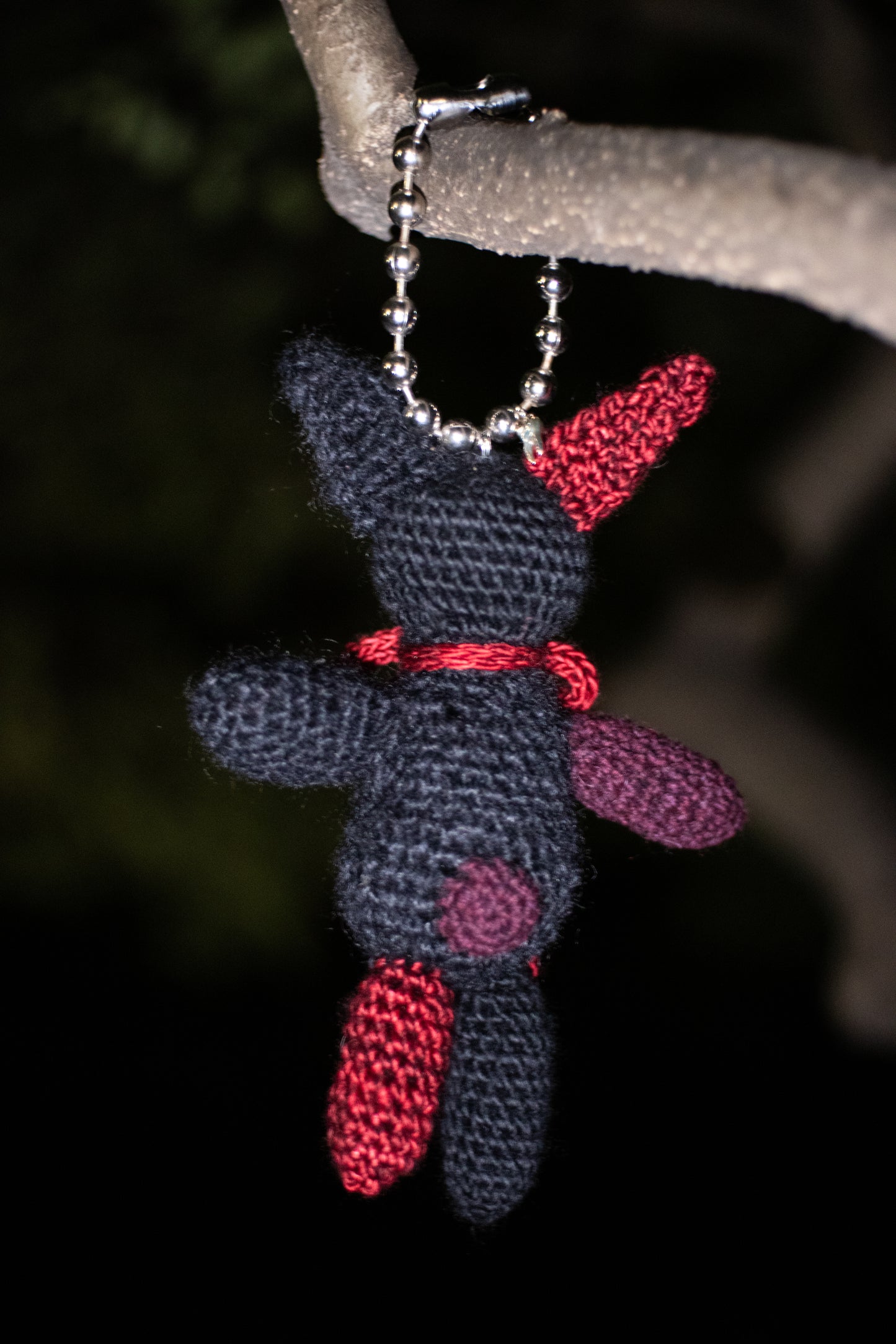 ragdoll bunny charm (black)