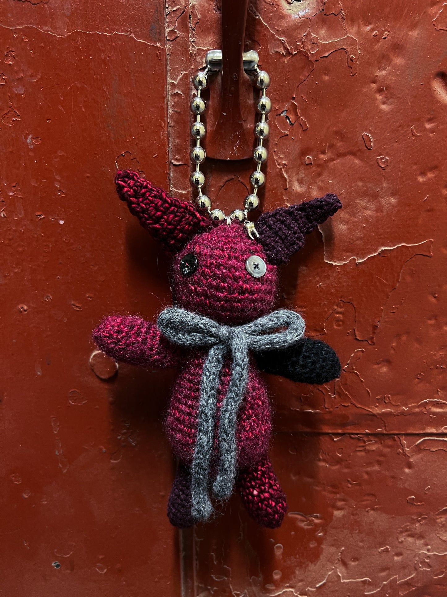 ragdoll bunny charm (wine)